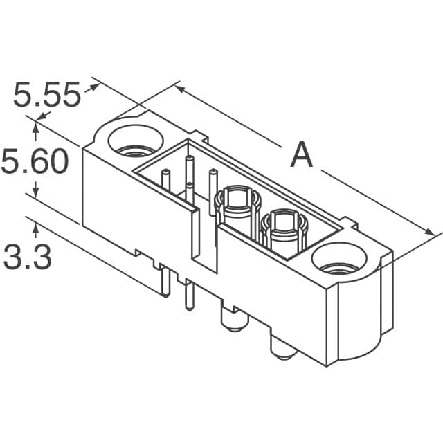 M80-5T10205M1-04-331-00-000 Harwin Inc.  Embases à broches mâles